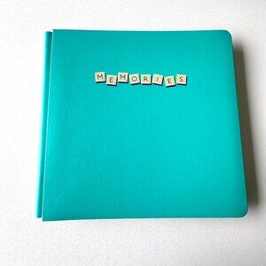 NWOT Creative Memories 12x12 Turquoise Album with 16/pk Scrapbook Pgs